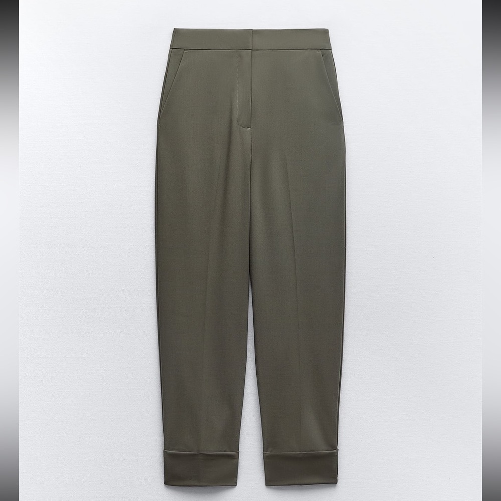 NWT ZARA TURNED UP CUFF STRAIGHT LEG Ref. 8372/331
